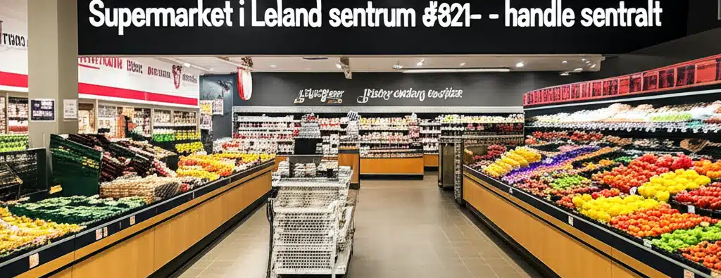Supermarket i Leland sentrum – handle sentralt