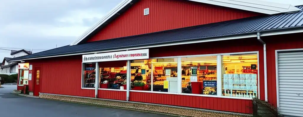 Supermarket i Bjerkreim kommune