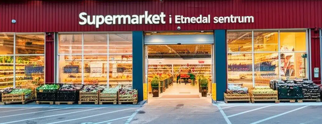 Supermarket i Etnedal sentrum