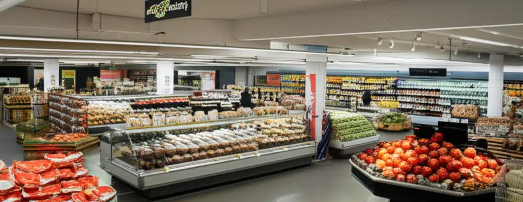 Supermarket i Flesberg sentrum