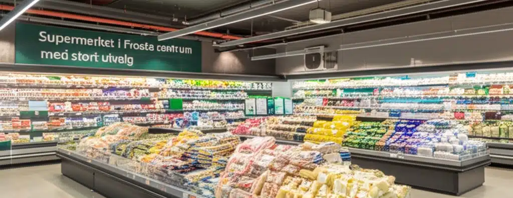 Supermarket i Frosta sentrum med stort utvalg