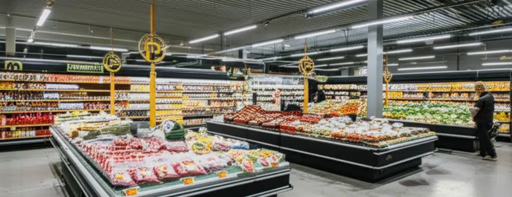 Supermarket i Hardbakke sentrum