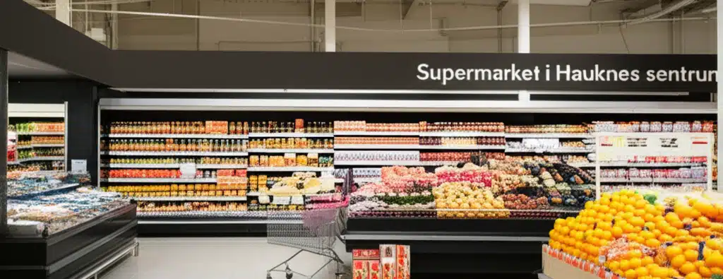 Supermarket i Hauknes sentrum
