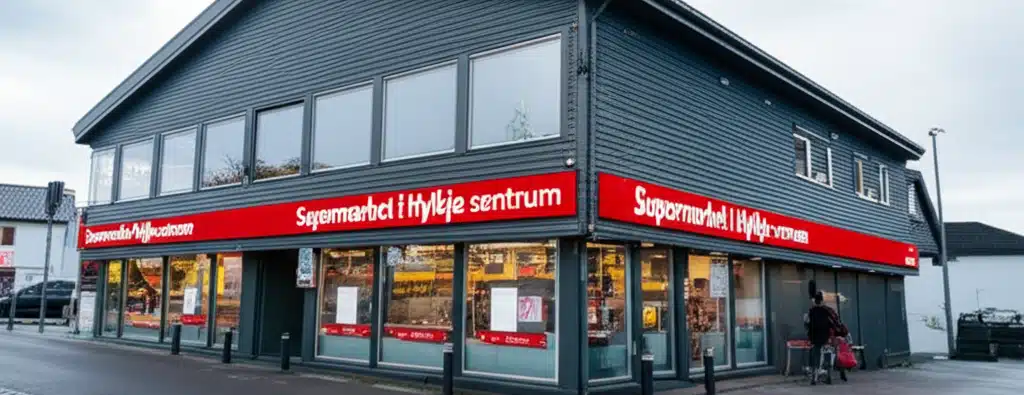 Supermarket i Hylkje sentrum