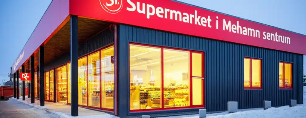 Supermarket i Mehamn sentrum