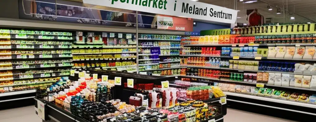 Supermarket i Meland Sentrum