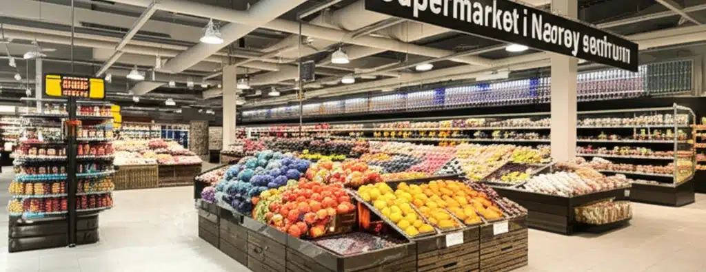 Supermarket i Nærøy sentrum