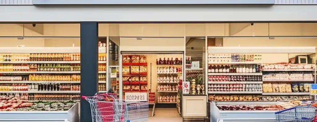 Supermarket i Namdalseid sentrum