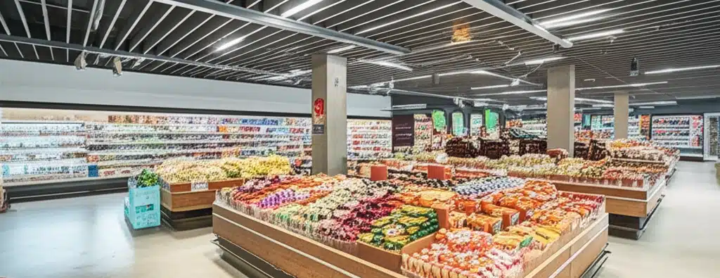 Supermarket i Nesbyen sentrum – Handlebutikk med dagligvarer