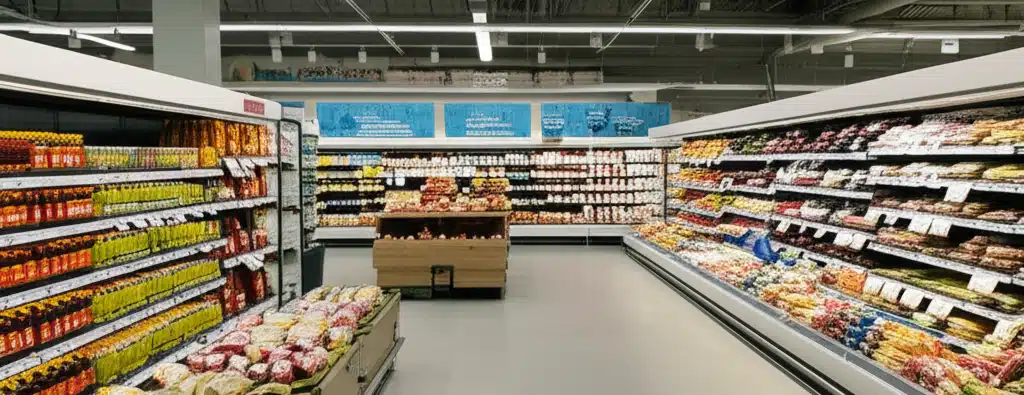 Supermarket i Neskollen sentrum