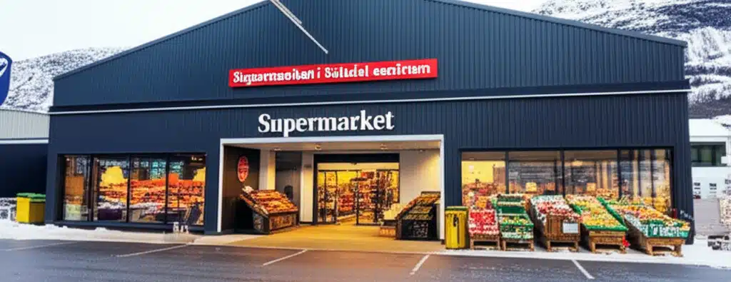 Supermarket i Saltdal sentrum