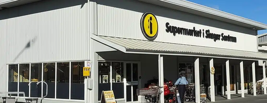 Supermarket i Skoger sentrum