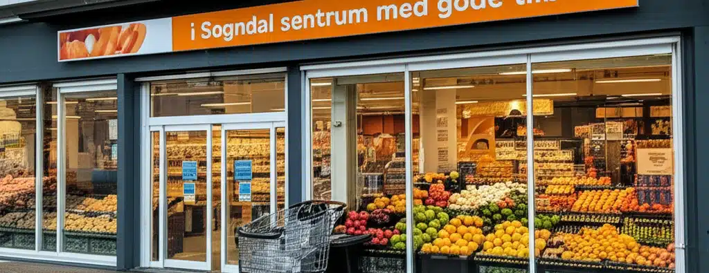 Supermarket i Sogndal sentrum med gode tilbud