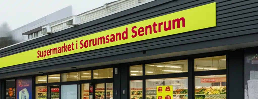 Supermarket i Sørumsand Sentrum