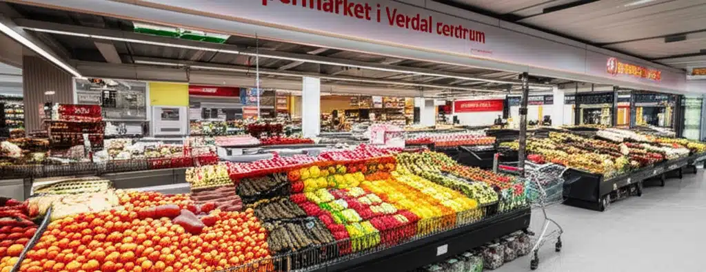 Supermarket i Verdal sentrum