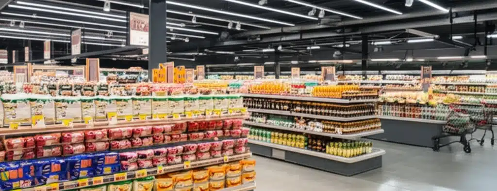 Supermarket i Vestnes sentrum med stort utvalg