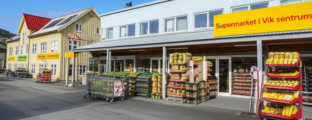 Supermarket i Vik sentrum