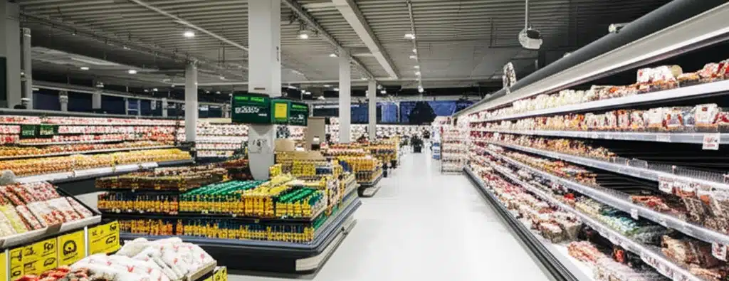 Supermarket og dagligvarebutikk i Storsteinnes sentrum