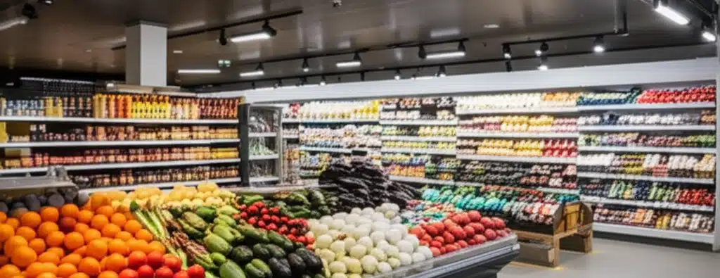 Supermarket og dagligvarehandel i Hansnes sentrum