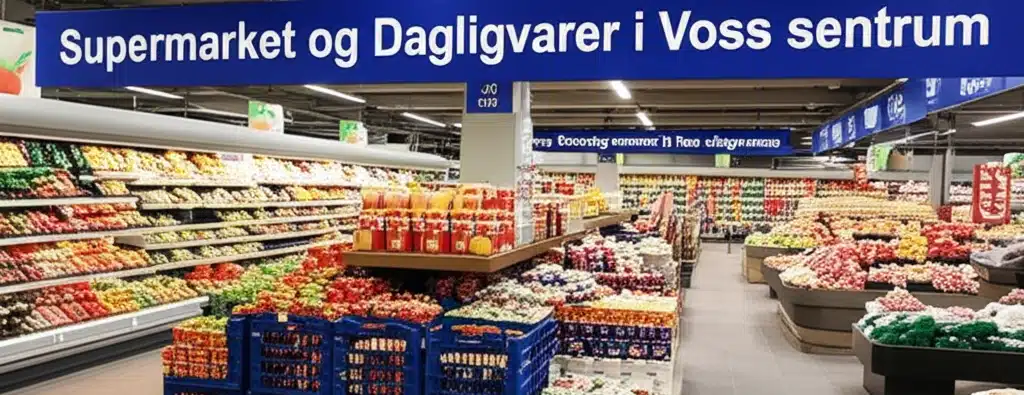 Supermarket og dagligvarer i Voss sentrum