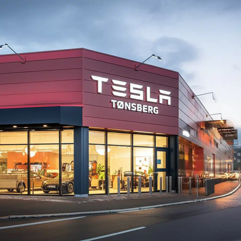Tesla Tønsberg 1 Tesla Tønsberg: Elbil-innovasjon i Norge