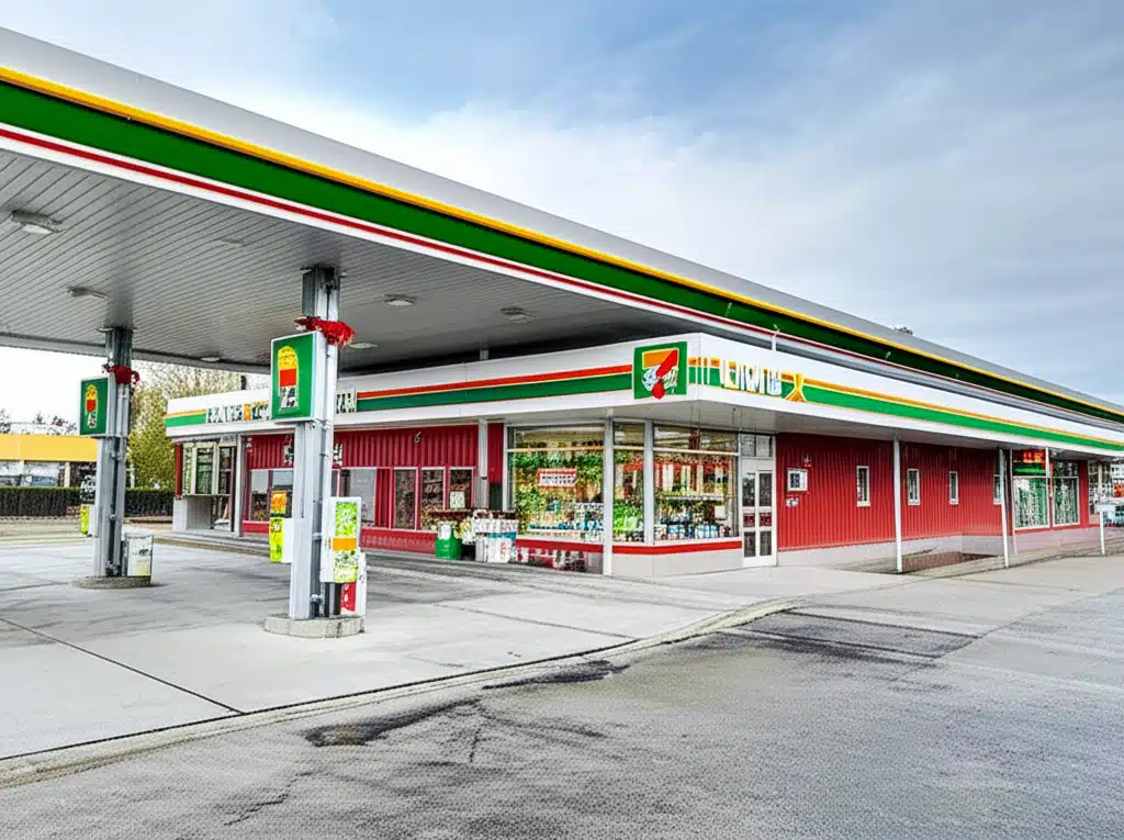 Uno-X 7-Eleven Bjørkelangen 1 Uno-X 7-Eleven Bjørkelangen: Bensinstasjon og Butikk