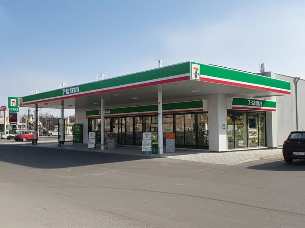 Uno-X 7-Eleven Kløfta 1 Uno-X 7-Eleven Kløfta: Bensinstasjon og Butikk