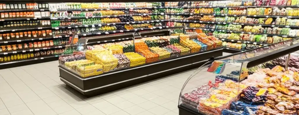 Supermarket i Vikna sentrum med bredt vareutvalg